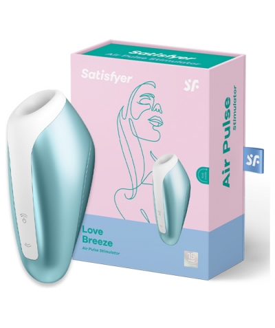 SATISFYER LOVE BREEZE ICE BLUE Succionador de cli´toris de pequeño tamaño pero potente succión