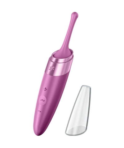 SATISFYER TWIRLING DELIGHT Estimulador de clítoris con tapón para mejor conservación