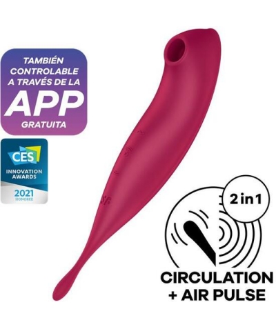 SATISFYER TWIRLING PRO+ APP Estimulador íntimo multifuncional con tecnología avanzada