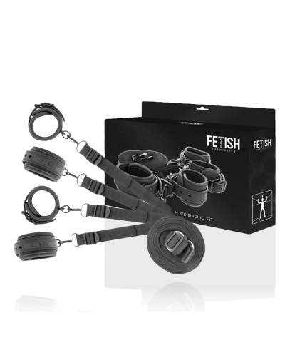 SET DE ESPOSAS Y ATADURAS CON Esposas y correas ajustables para juegos bdsm