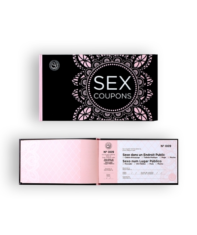 SEX COUPONS PORTUGUES Bloc de 50 chèques pour couples/amis. mesures: 180x100 mm.