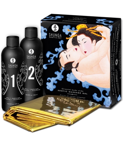 SHUNGA EROTIC MASSAGE Gel de masaje erotico cuerpo a cuerpo oriental frutas exoticas