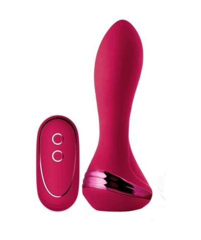 ISABELLA CONTROL  Plug anal inflable y vibrador de silicona