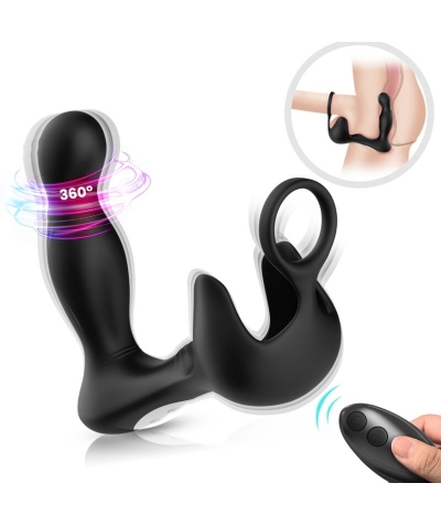 VORTEX INTENSO + ANILLO Vibrador anal prostático con múltiples modos y velocidades