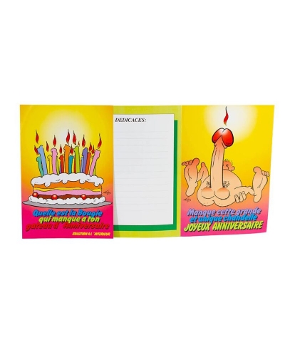 FELIZ CUMPLEAÑOS Cartolina erotica divertente di vivelavita. sorprendi!