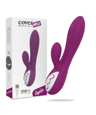 TAYLOR CONEJO Vibrador dual de silicona con 12 programas