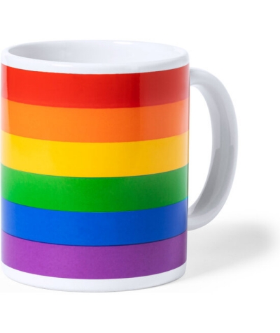 BANDERA LGTBI+ TAZA Vibrador de silicona rainbow para estimulación sexual