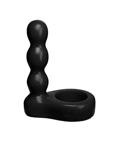 THE DOUBLE DIP 2 Dildo negro con silicona de calidad premium