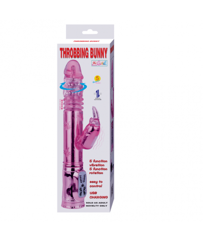 THROBBING BUNNY MOTOR Vibrador para clítoris y vagina, intenso