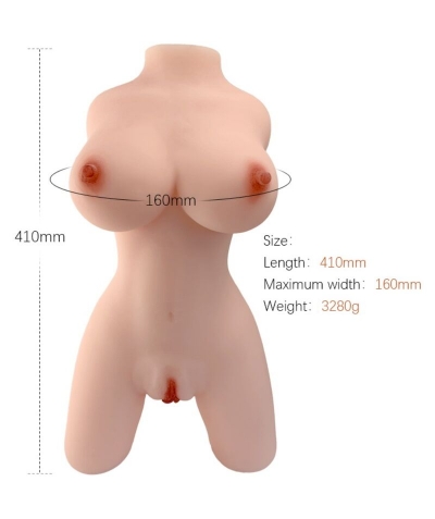 TORSO FEMENINO REALISTICO MODE Boneca inflável realista para uma experiência íntima satisfatória.