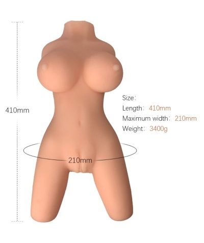 TORSO FEMENINO REALISTICO MODE Boneca inflável feminina para uso íntimo pessoal.