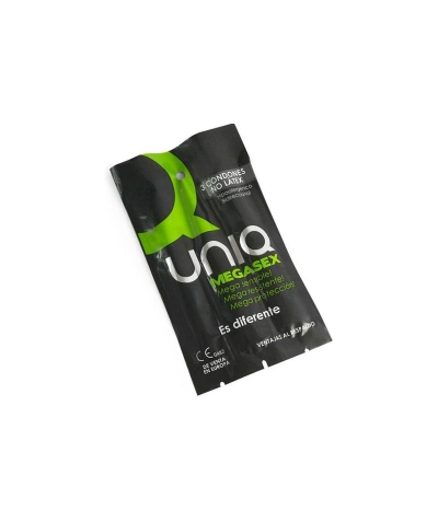 UNIQ MEGASEX Preservativos ultrafinos uniq megasex para sensación natural