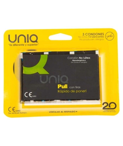 UNIQ PULL Preservativo uniq pull: protección sexual innovadora