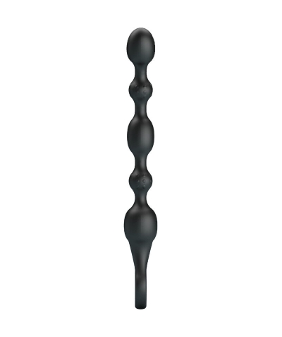 DELIGHTFUL P-SPOT PLEASER Vibrador anal de silicona recargable con cuentas