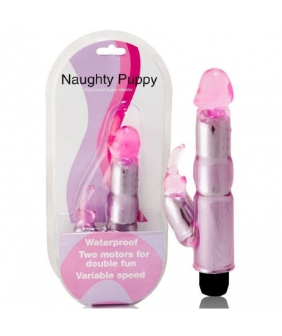 VIBRADOR Vibrador de gelatina con estimulador de clítoris