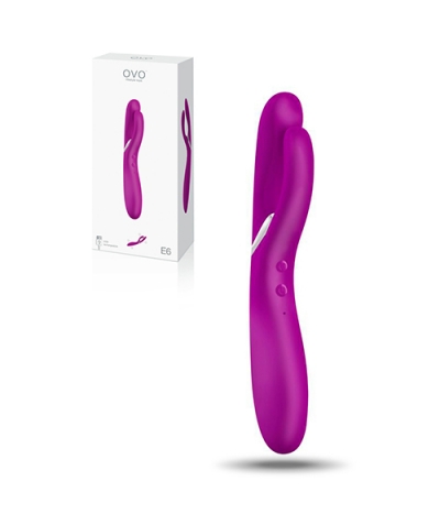 OVO E6 RABBIT VIBRATOR Vibrador recargable con 7 modos, seguro y garantía extensa