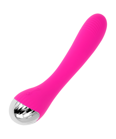 FLEXIBILE Vibrador recarregável de silicone curvado. prazer intenso.