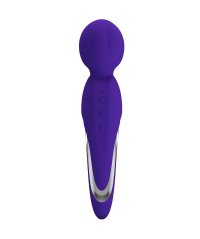 WALTER VIBRADOR WAND VIOLETA Masajeador erótico de silicona con vibración ajustable