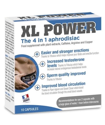 XL POWER Suplemento para mejorar función y placer sexuales