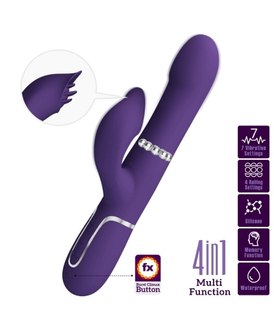 ZALIN VIBRADOR RABBIT PERLAS 4 Vibrador femenino con múltiples funciones de vibración