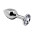 ANAL PLEASURE MINI PLUG METAL BLANCO TALLA L