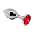 ANAL PLEASURE MINI PLUG METAL ROJO TALLA L