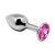 ANAL PLEASURE MINI PLUG METAL ROSA TALLA L