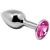 ANAL PLEASURE MINI PLUG METAL ROSA TALLA L nº2