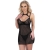 CONJUNTO BINELLA BABYDOLL + TANGA PRETO