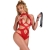 BODY SEXY CAVEZZA CON IMBRACATURA ROSSO S/M nº1