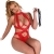 BODY SEXY CAVEZZA CON IMBRACATURA ROSSO S/M nº3