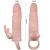 BRAVE MAN FUNDA PENE CON RABBIT VIBRADOR 16.5 CM NATURAL nº4