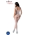 E - BS098 BODYSTOCKING BIANCO TAGLIA UNICA nº3