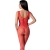 BS098 BODYSTOCKING ROSSO TAGLIA UNICA nº1