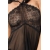 BABYDOLL AND THONG CR-3884 BLACK nº2