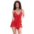 CR-4461 BABYDOLL AND THONG RED nº7