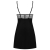 OBSESSIVE SHARLOTTE CHEMISE AND THONG BLACK nº10