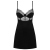 OBSESSIVE SHARLOTTE CHEMISE AND THONG BLACK nº9