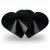 CHIC DESIRE - COPRI CAPEZZOLI BLACK HEARTS nº3