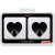 CHIC DESIRE - COPRI CAPEZZOLI BLACK HEARTS nº4