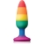 COLOURFUL LOVE RAINBOW ANAL PLUG MEDIUM