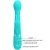 DEJON VIBRADOR RABBIT 3 EN 1 MULTIFUNCIÓN VERDE AGUA nº7