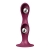 DILDO KINETIQUE DOUBLE BALL-R  WEIGHTED DILDO ROUGE SATISFYE