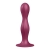 DILDO KINETIQUE DOUBLE BALL-R  WEIGHTED DILDO ROUGE SATISFYE