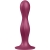 DILDO KINETIQUE DOUBLE BALL-R  WEIGHTED DILDO ROUGE SATISFYE