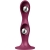 DILDO KINETIQUE DOUBLE BALL-R  WEIGHTED DILDO ROUGE SATISFYE