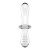 DILDO DE CRISTAL DUPLO TRANSPARENTE nº8