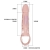 FUNDA EXTENSORA PENE CON VIBRACION Y STRAP NATURAL 13.5 CM n