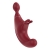 FUSION TRIPLE ESTIMULADOR CLITORIS & G-SPOT ROJO