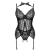 GIELLANDRA FOR THE SENSES COLLEZIONE CORSETTO + PANTY NERO L